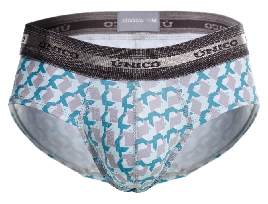 Unico 25040101115 Mens Comfortable Caterva Briefs White Printed
