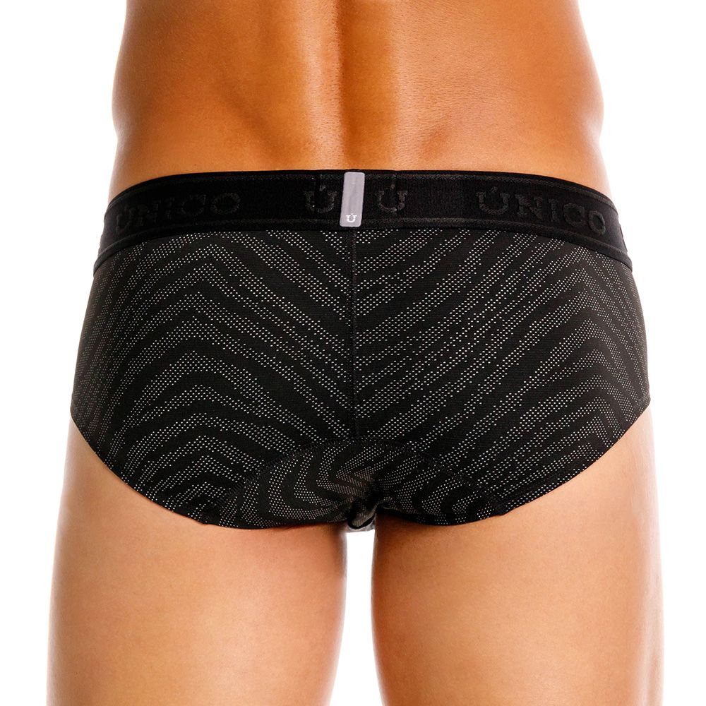 Unico 25050101104 Zelmur Mens Sleek Briefs Black Plus Sizes