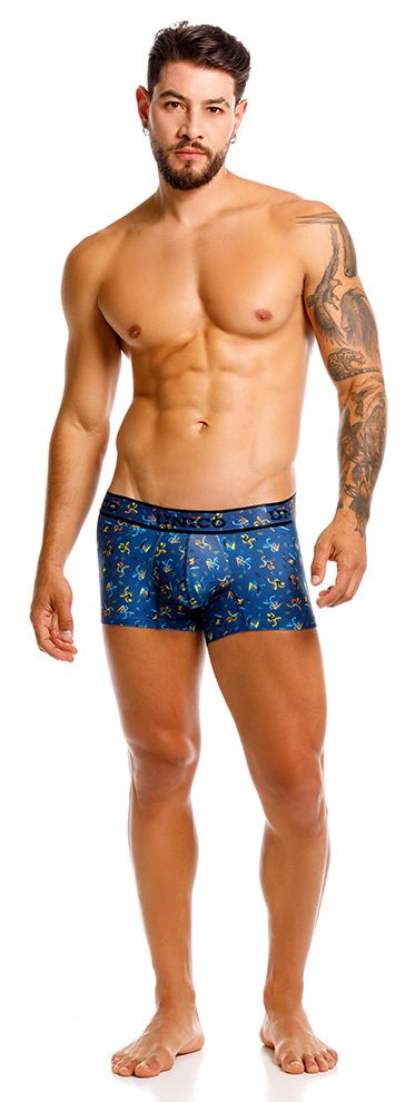 Unico 25060100106 Pacer Mens Eveyday Trunks Blue Plus Sizes