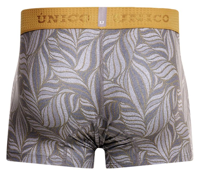 Unico 25070100104 Caudal Mens Stylish Trunks Gray Print Plus Sizes