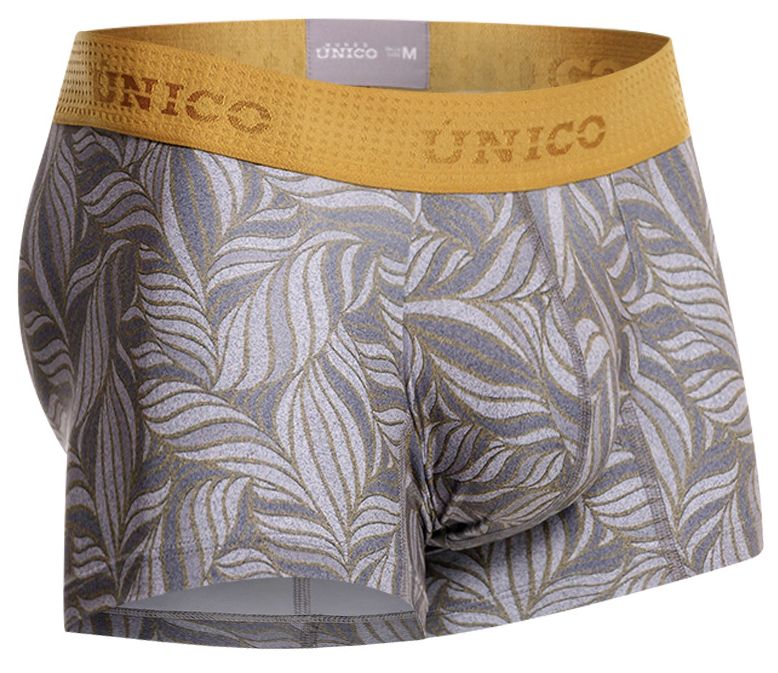 Unico 25070100104 Caudal Mens Stylish Trunks Gray Print Plus Sizes