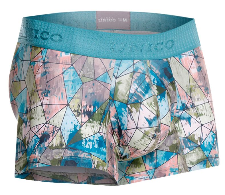 Unico 25070100105 Mens Vitral Trunks Printed Plus Sizes