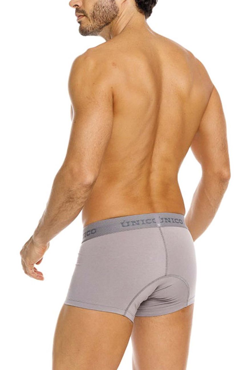 Unico 26020100120 Ruano Mens Effortlessly Sexy Trunks Gray Plus Sizes