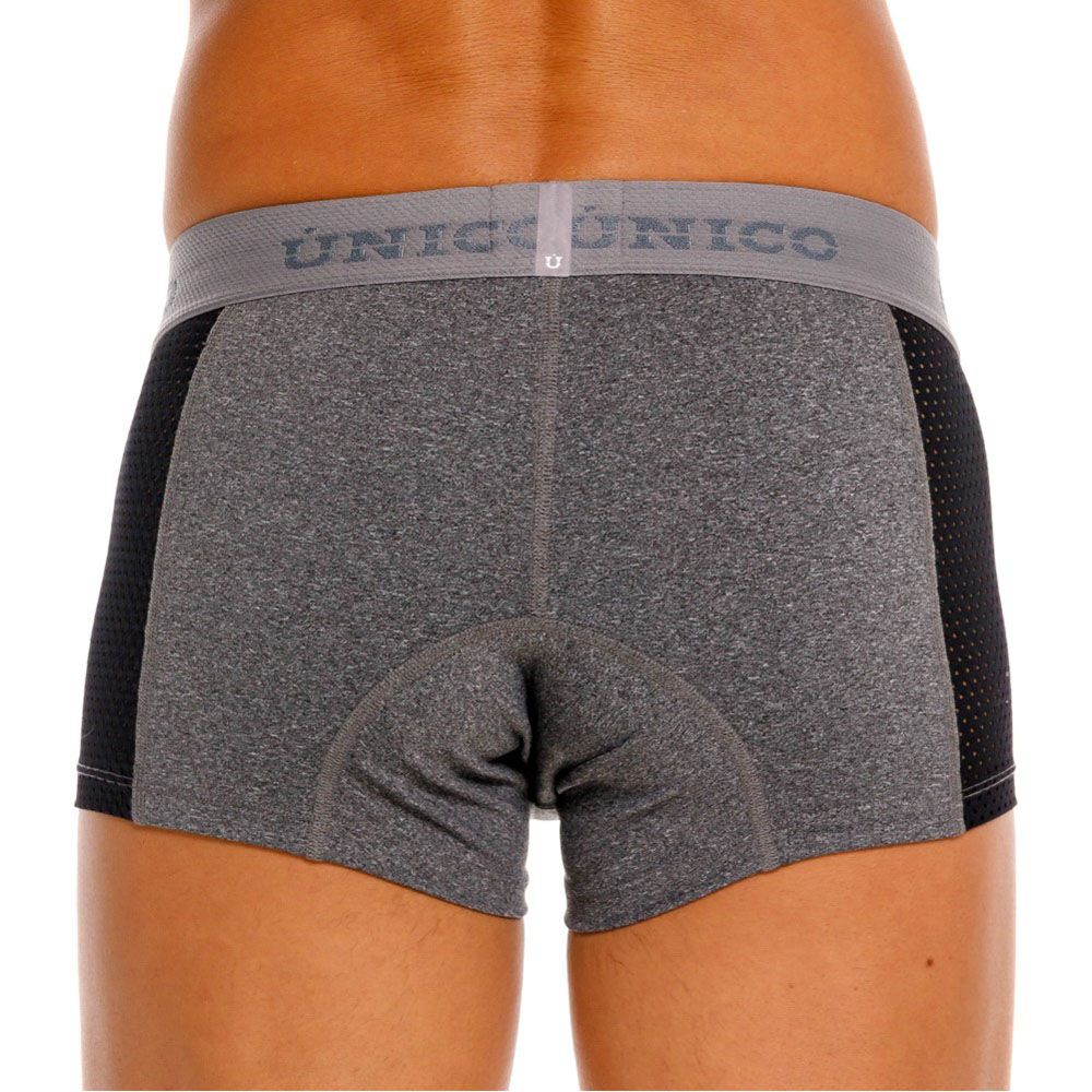 Unico 26020100121 Brio Male Power Up Your Everyday Trunks Gray Plus Sizes