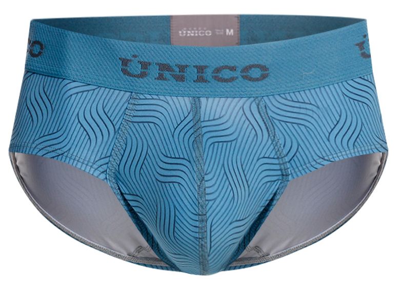 Unico 26020101111 Lenoso Mens Modern Comfortable Briefs Blue