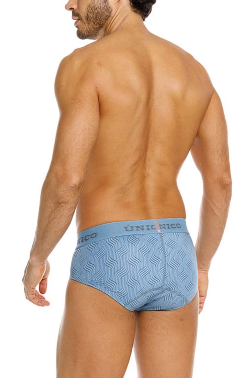 Unico 26020101111 Lenoso Mens Modern Comfortable Briefs Blue