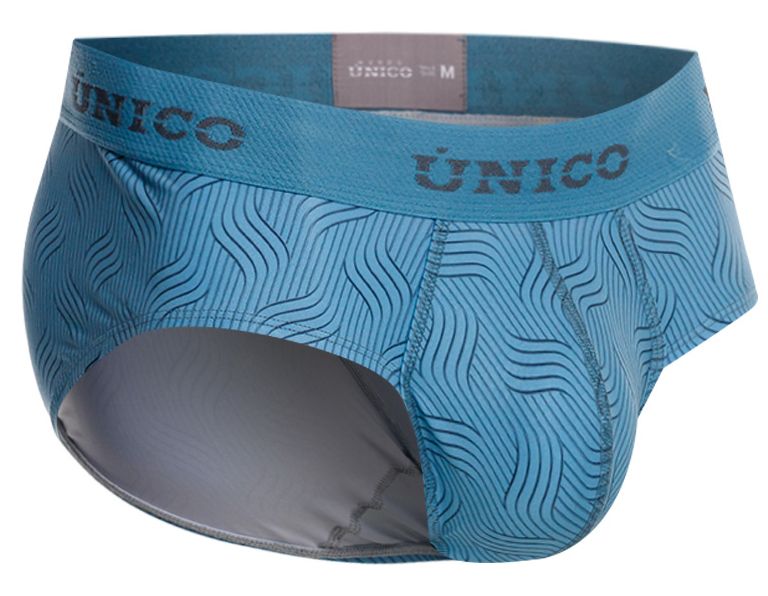 Unico 26020101111 Lenoso Mens Modern Comfortable Briefs Blue