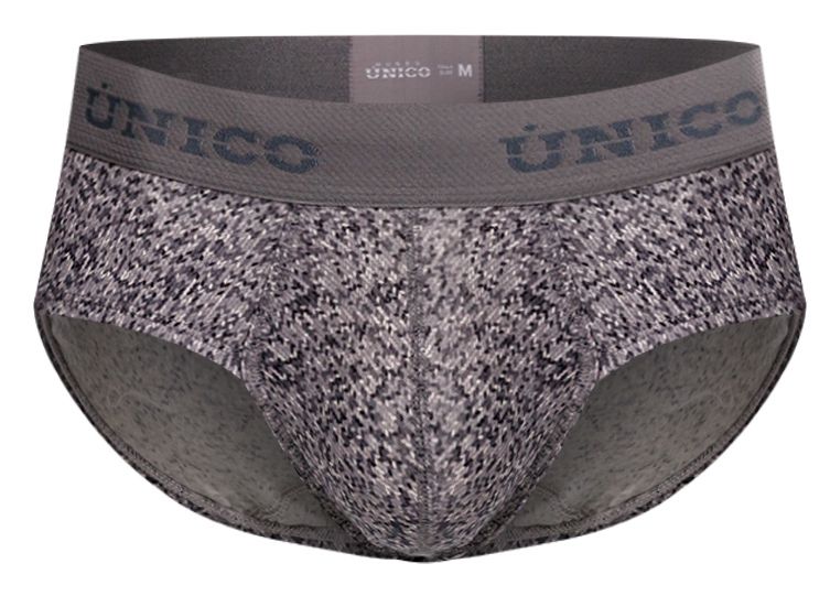 Unico 26020101114 Suede Mens Everyday Favourite Briefs Gray
