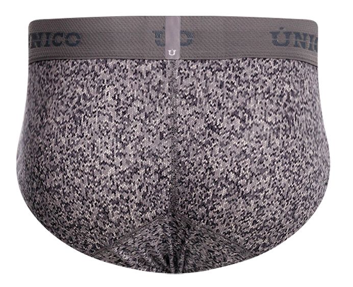 Unico 26020101114 Suede Mens Everyday Favourite Briefs Gray