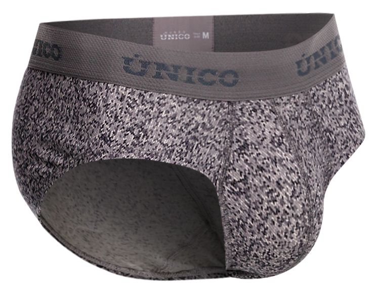 Unico 26020101114 Suede Mens Everyday Favourite Briefs Gray