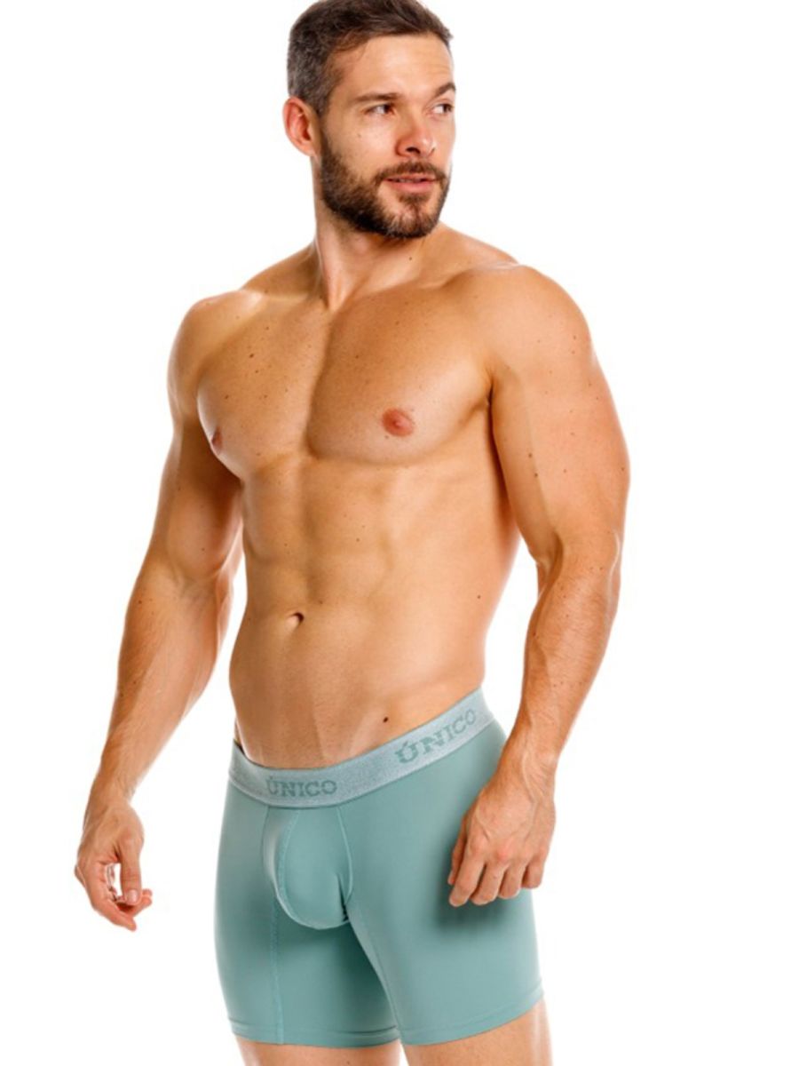 Unico 26040100221 Ceramic Boxer Briefs Color Green Plus Sizes