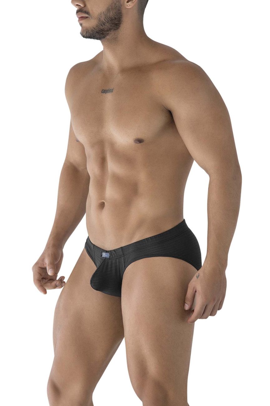 Xtremen 91210B Mens Soft Microfiber Briefs Black