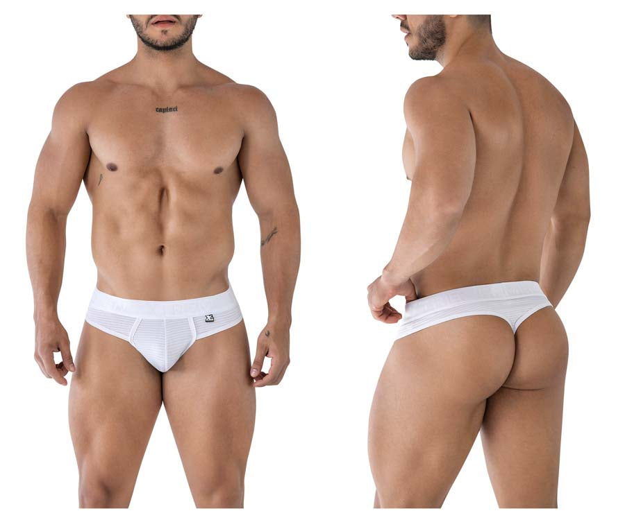 Xtremen 91211B Mens Soft Microfiber Thongs White