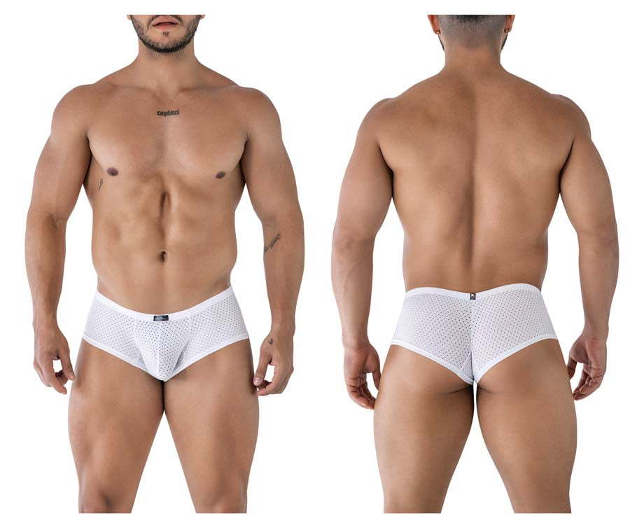 Xtremen 91216B Mens Silky Microfiber Underwear Trunks White