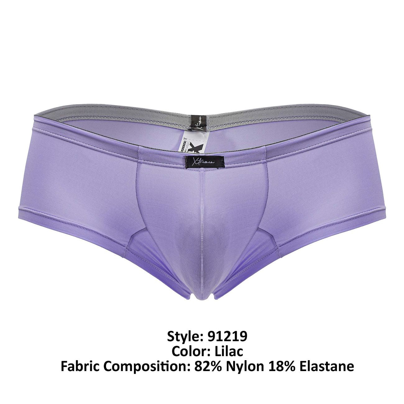 Xtremen 91219 Mens Pastel Coloured Microfiber Trunks Lilac