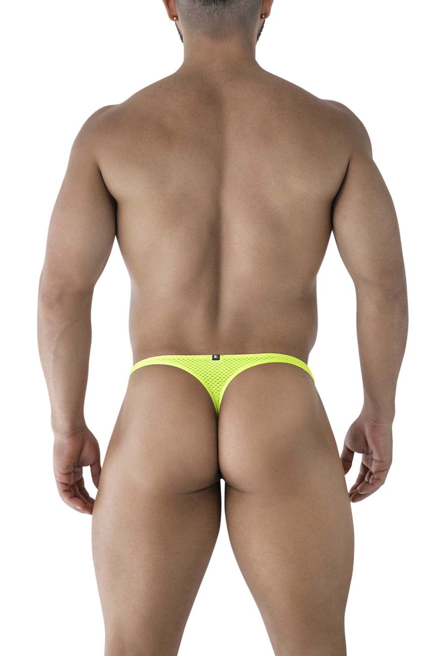 Xtremen 91226 Mens Soft Microfiber Thongs Neon Green