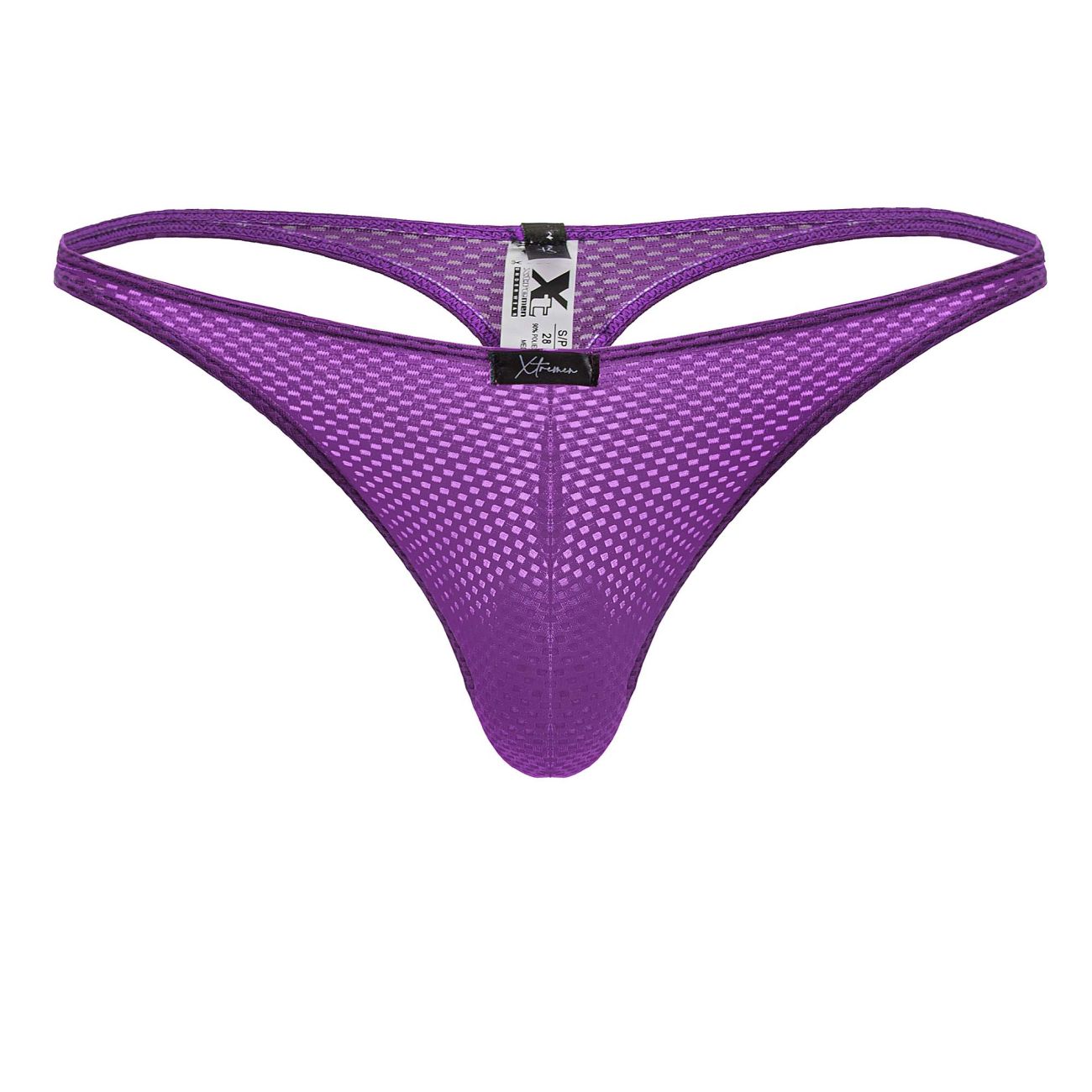 Xtremen 91226 Mens Soft Microfiber Thongs Purple