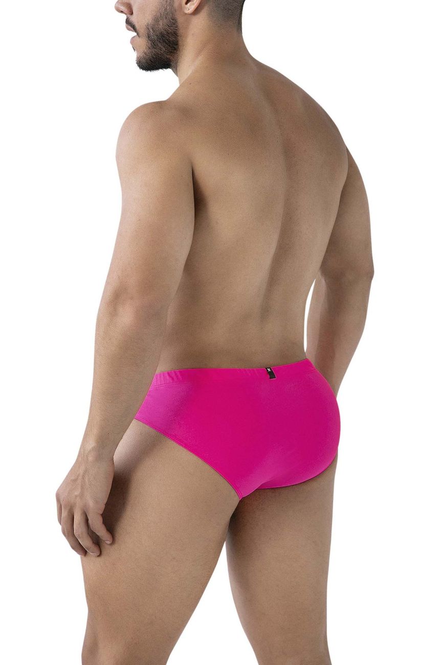 Xtremen 91233 Mens Microfiber Contoured Briefs Fuchsia