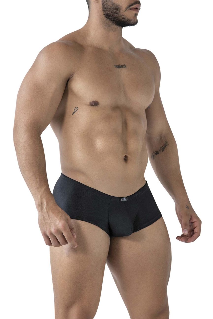 Xtremen 91234 Mens Microfiber Contoured Fit Trunks Black