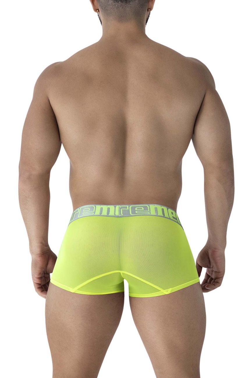 Xtremen 91237 Mens Sheer Microfiber Trunks Neon Green