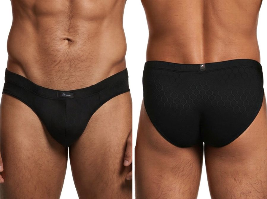 Xtremen 91258 Mens Soft & Comfortable Microfiber Briefs Black