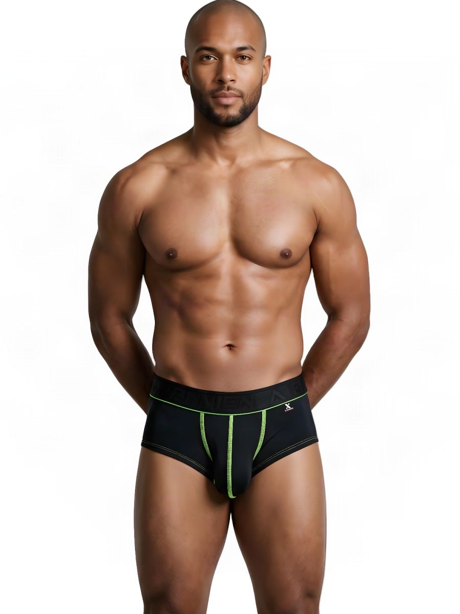 Xtremen 91259 Mens Microfiber Ultra Sleek Trunks Black