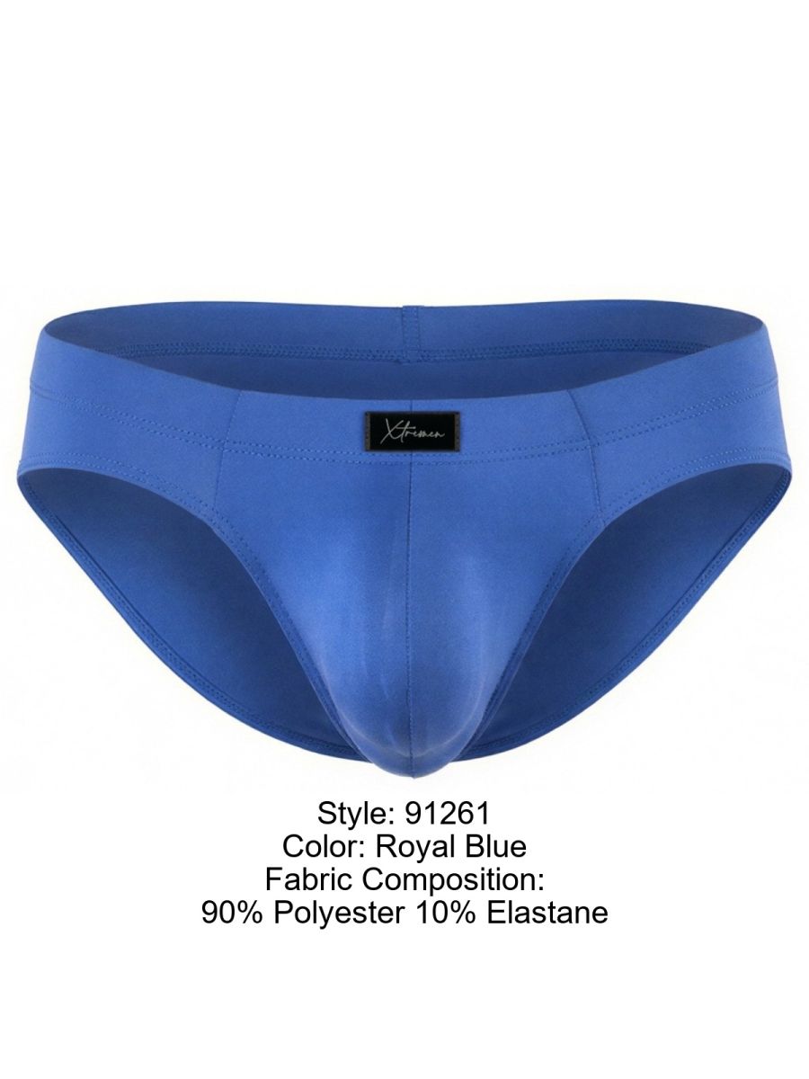 Xtremen 91261 Mens Microfiber Ultra Sleek Briefs Royal Blue