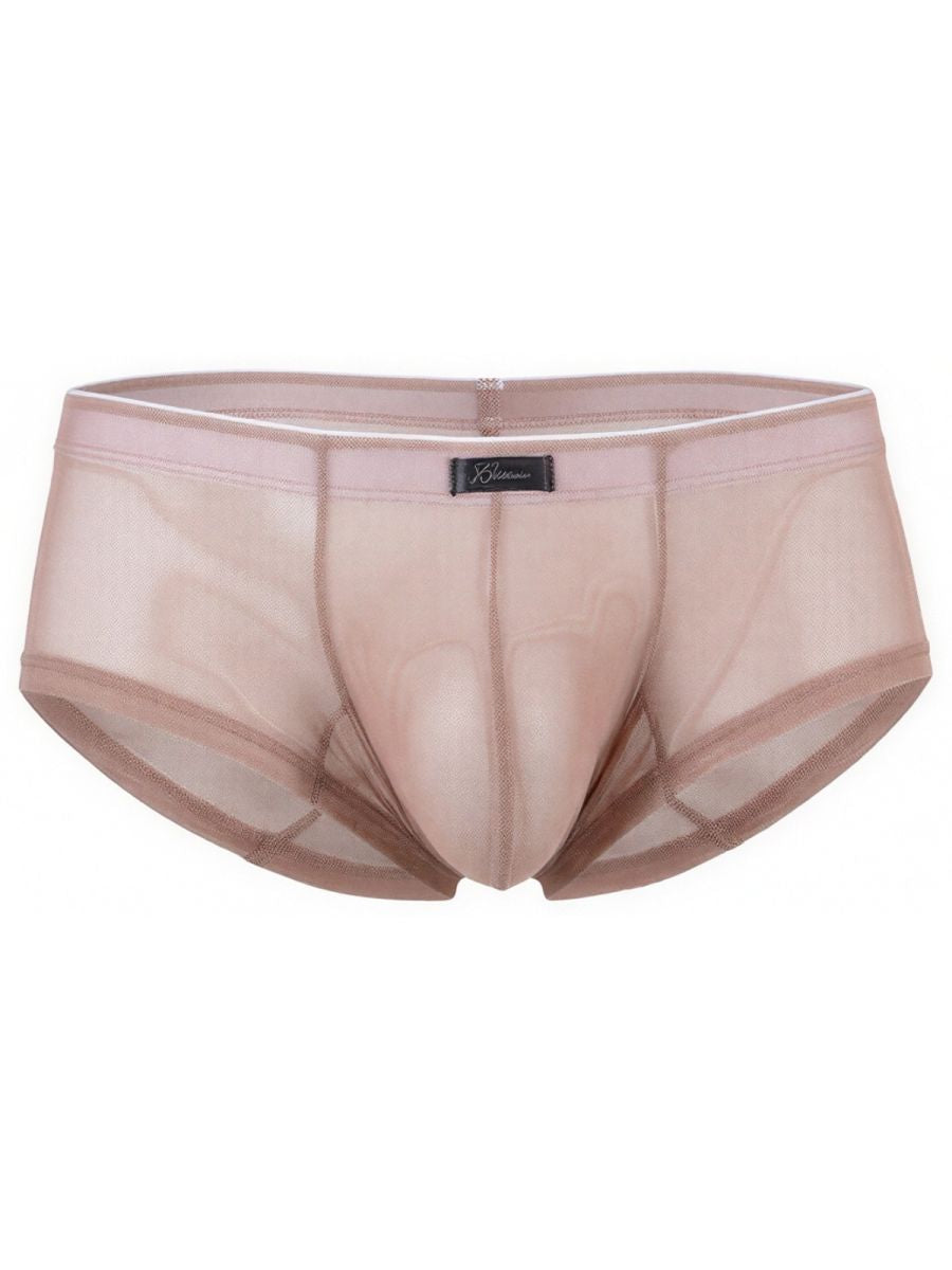 Xtremen 91263 Mens Sheer See-through Microfiber Mesh Briefs Brown