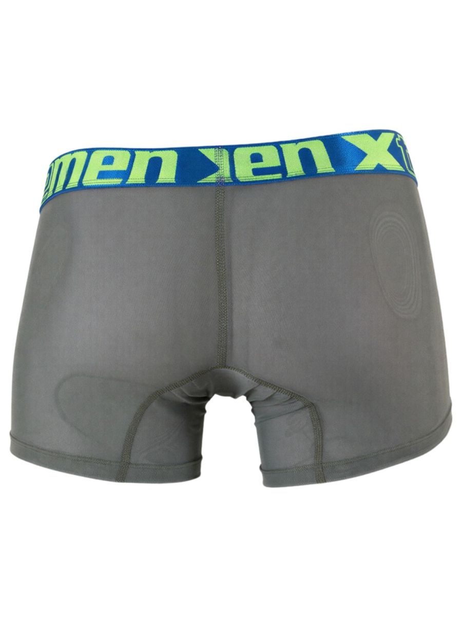 Xtremen 91277 Mens Microfiber Sheer Mesh Boxer Briefs Green