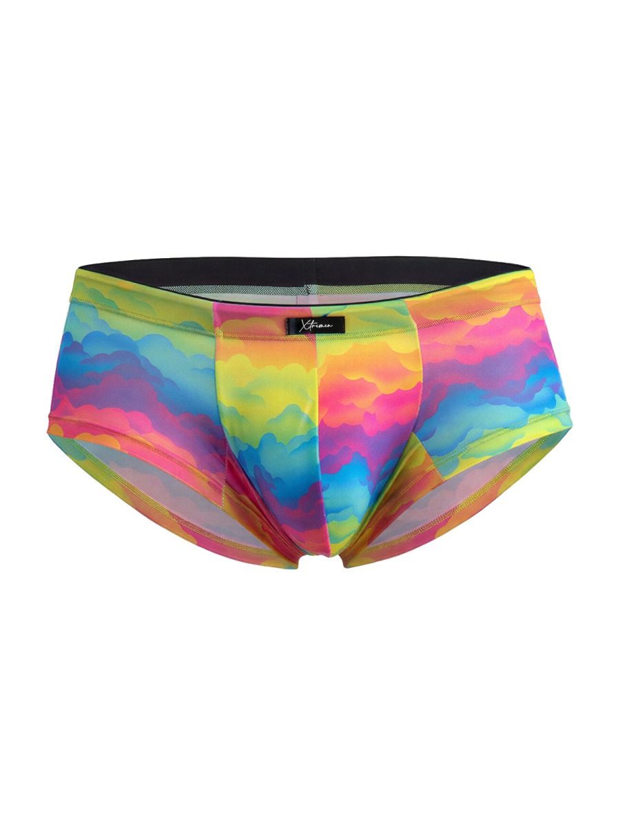 Xtremen 91283 Ultimate Low-Rise Rainbow Printed Briefs Cloud