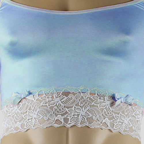 Mens Joanne Sexy Lingerie Babydoll with G string - Sizes up to 3XL (light blue & white plus other colours)