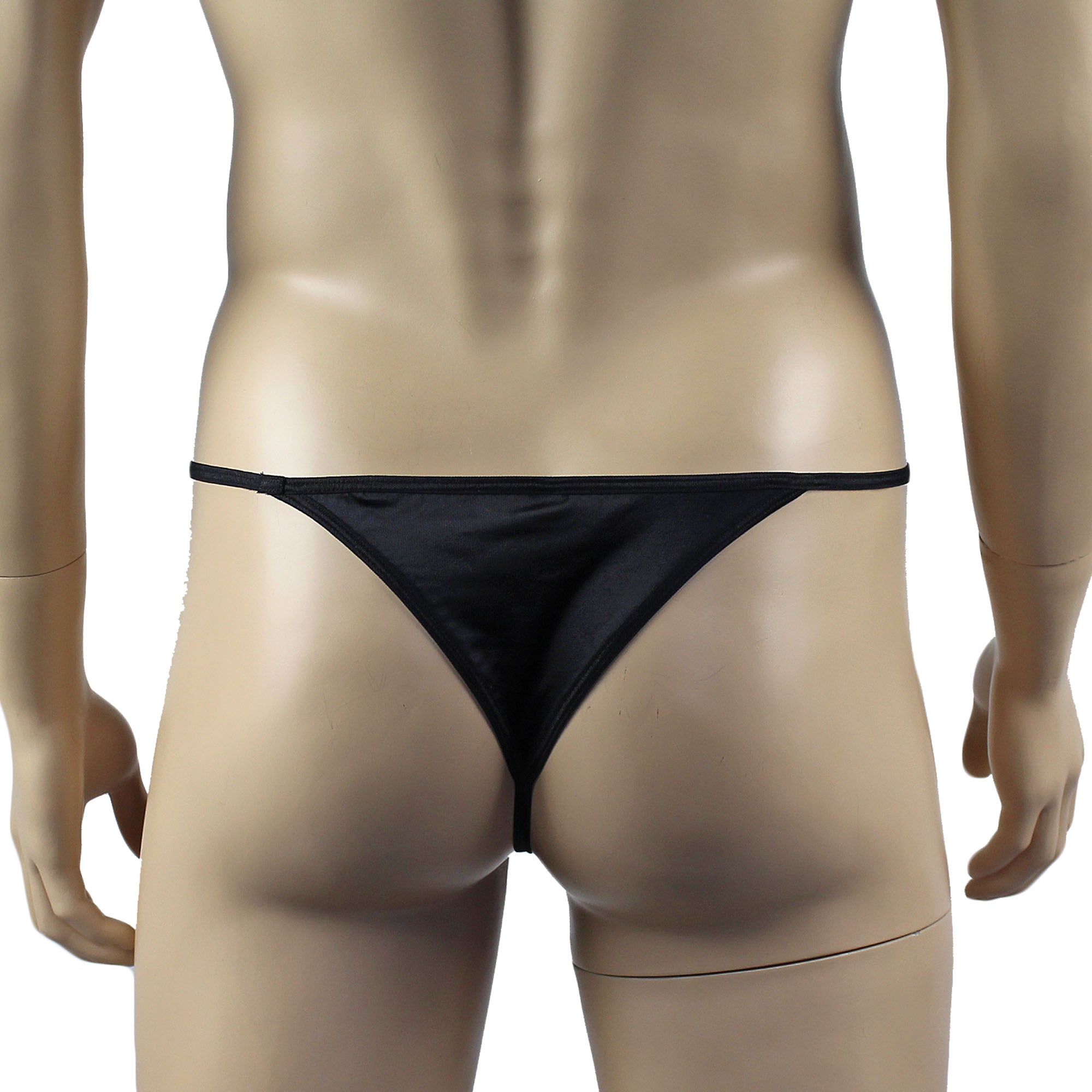 Male Romance Pouch G string with Sexy Wide Back White or Black
