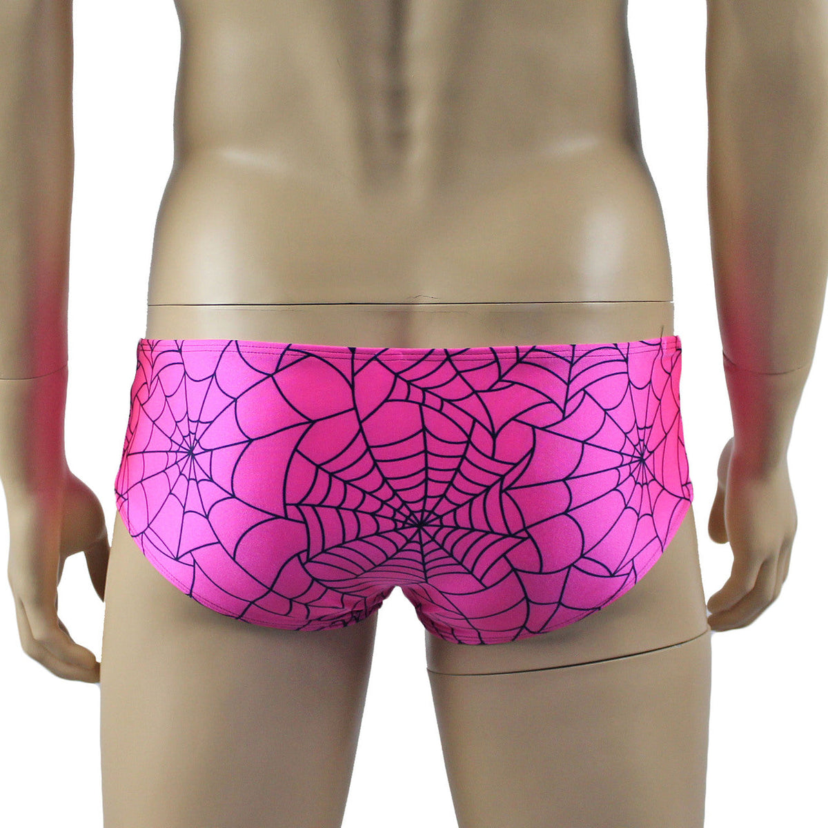 Mens Spider Web Bra Top & Boxer Brief Pink