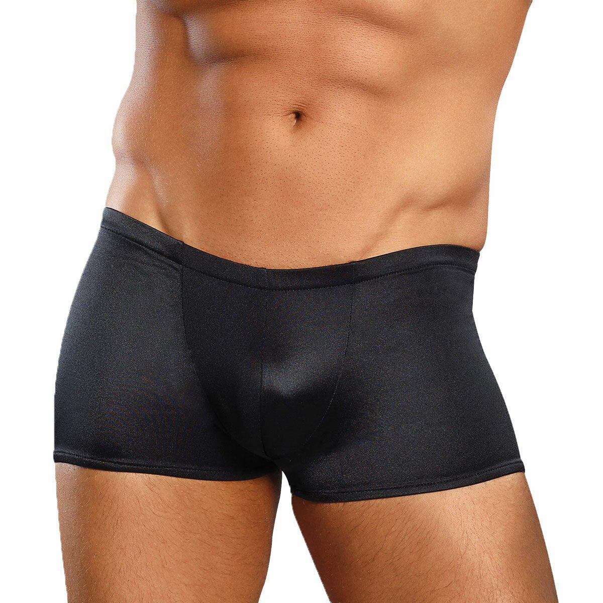 Stretch Satin Boxer Shorts Black