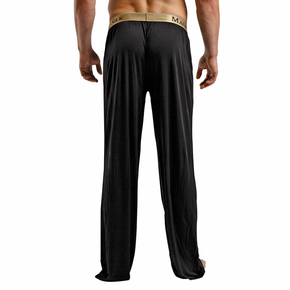 SALE - Mens Silk Knit Lounge Pant Black