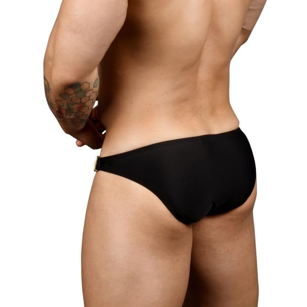 Mens Andrew Christian Buckle Micro Bikini w/ Almost Naked