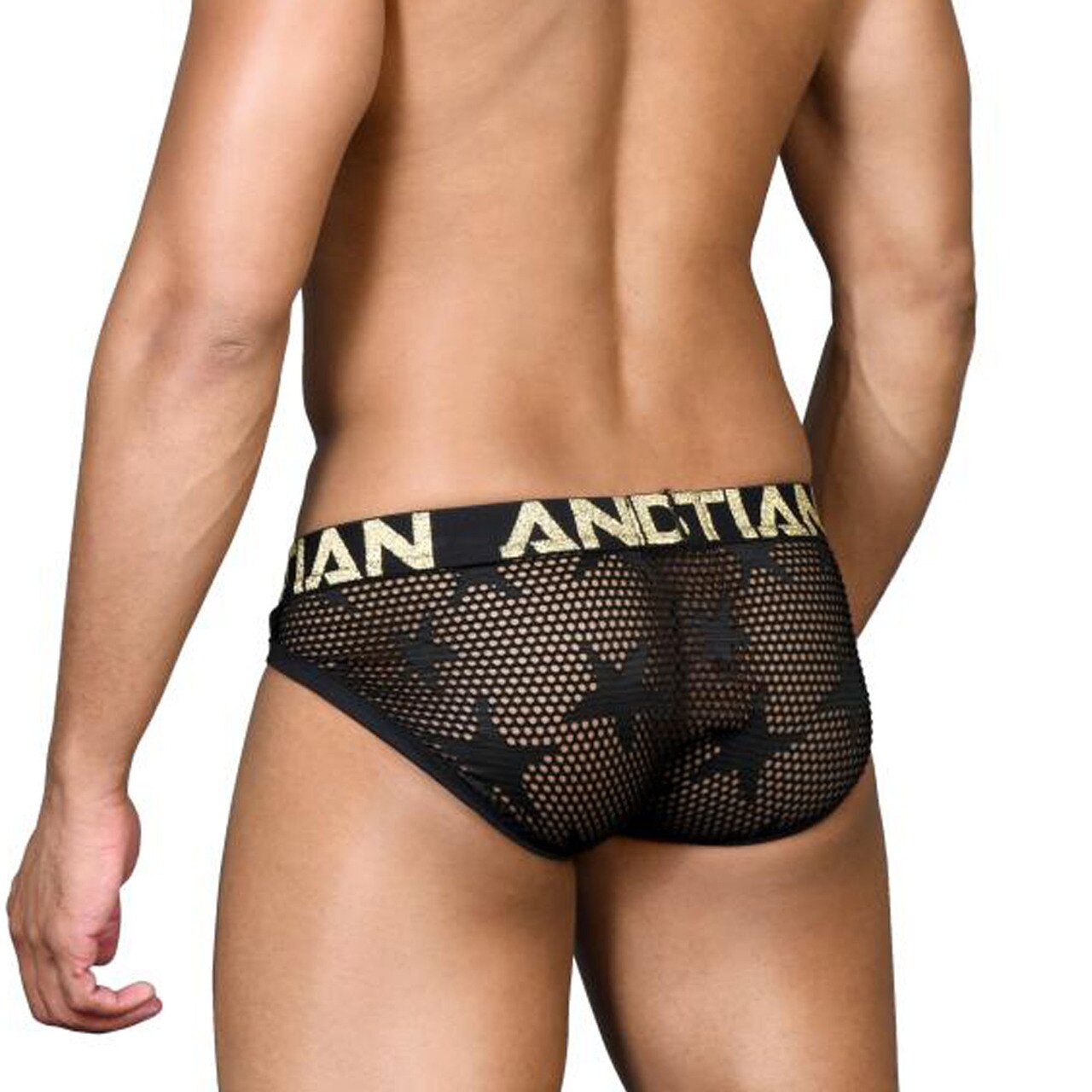 SALE - Mens Andrew Christian Star Mesh Bondage Brief w/ Almost Naked