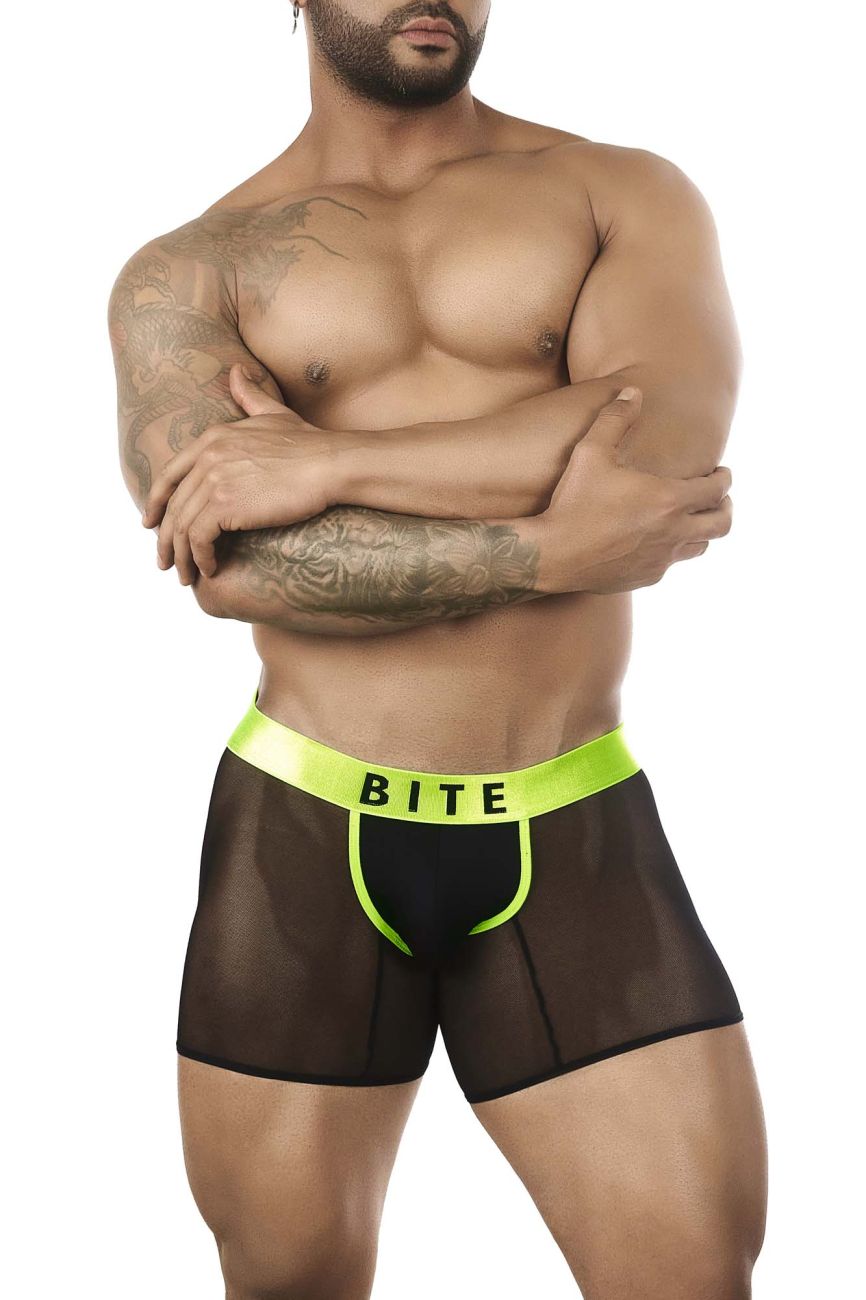 BiteWear BW2023103 Luminous Lime Trunks Black Green
