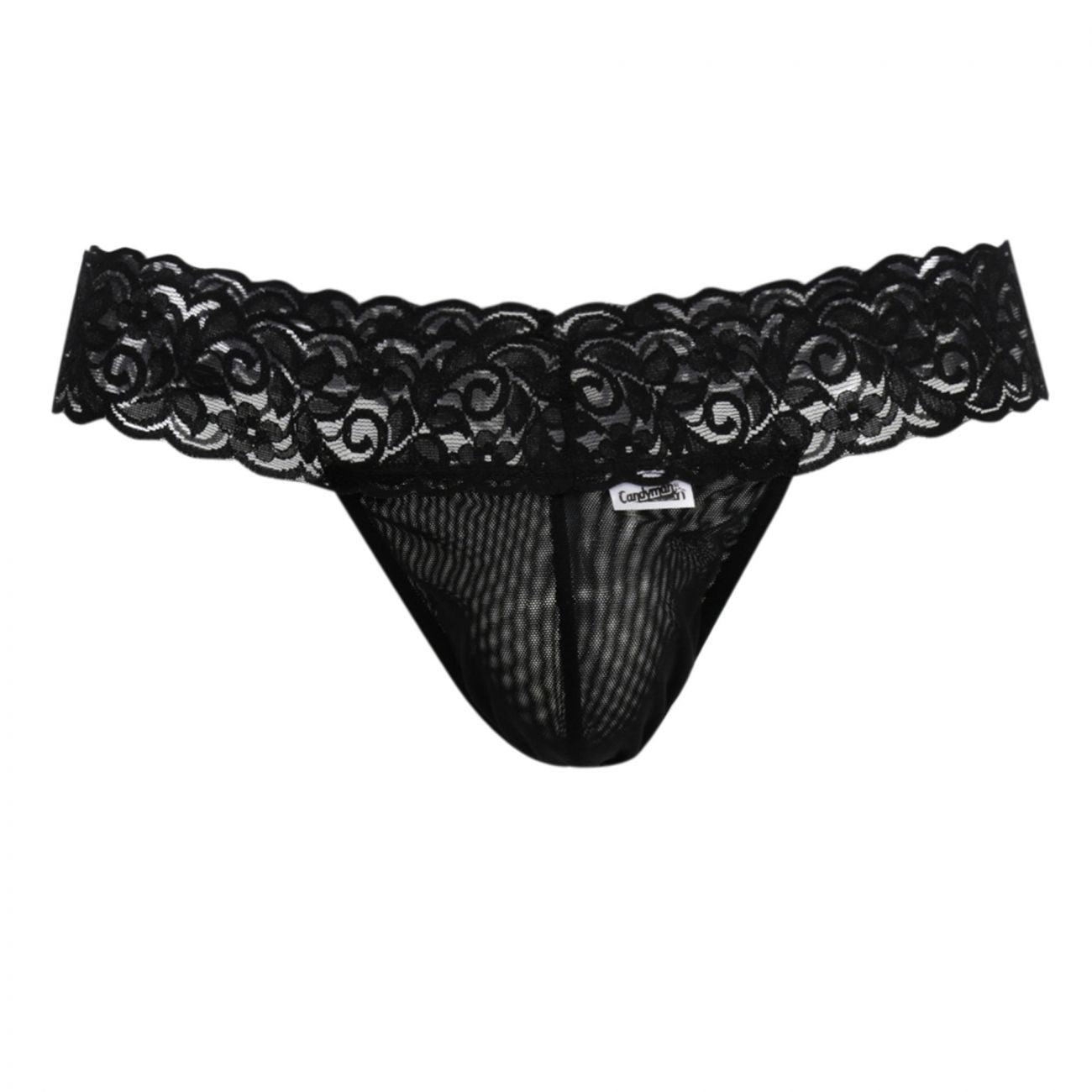JCSTK - CandyMan 99370X Alluring Thongs Black Plus Sizes