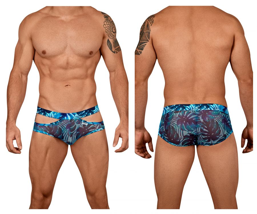 CandyMan 99441 Floral Briefs Blue