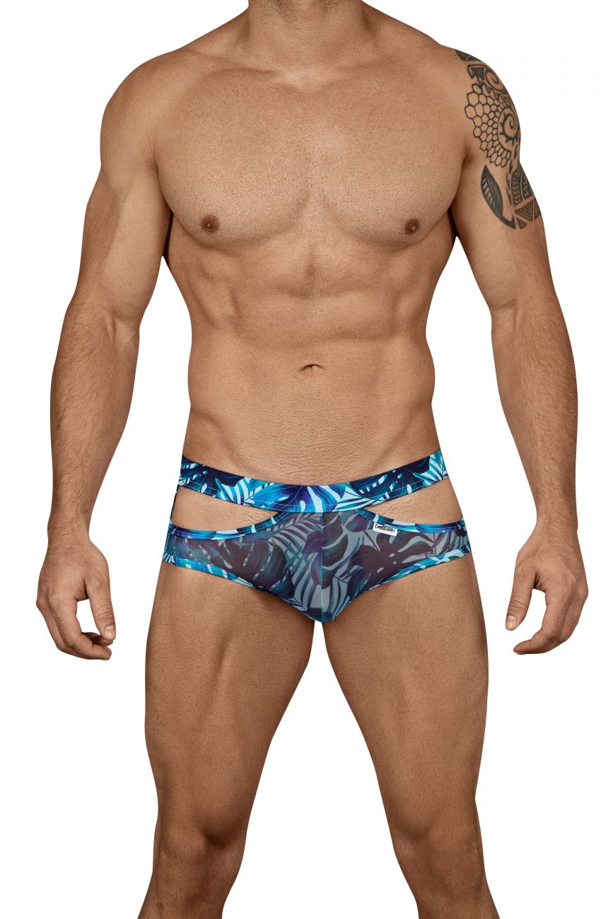 CandyMan 99441 Floral Briefs Blue