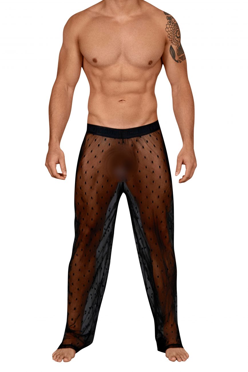 SALE - CandyMan 99445 Lace Lounge Pants Black