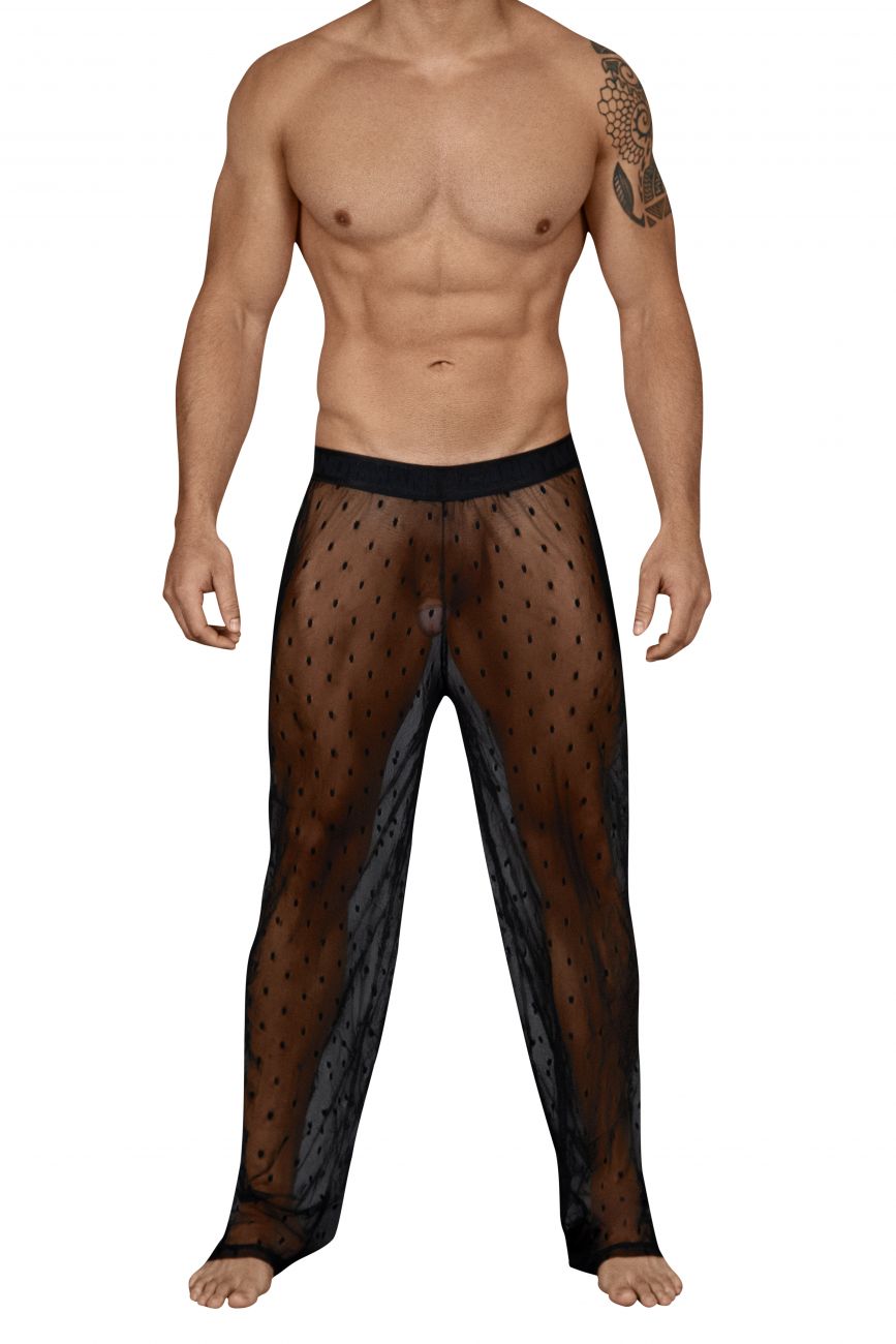 SALE - CandyMan 99445 Lace Lounge Pants Black