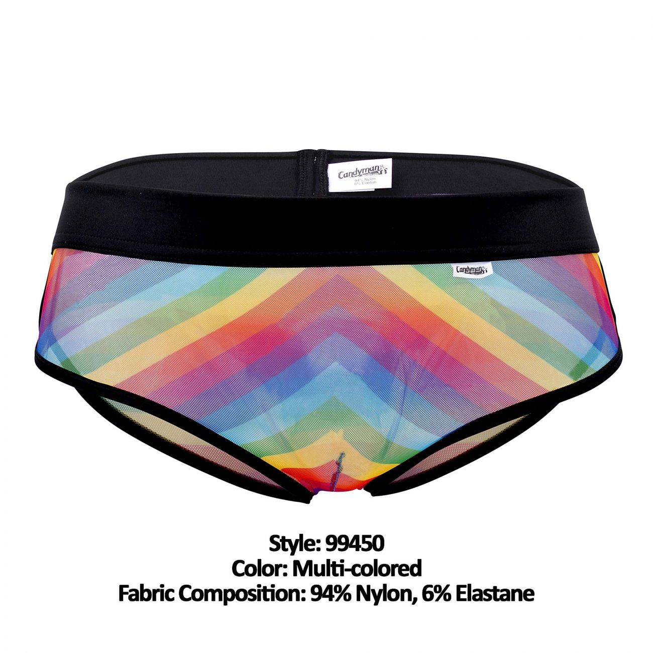 CandyMan 99450 Rainbow Pride Briefs Multi Coloured