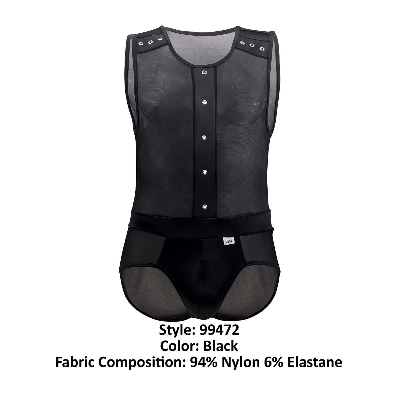 CandyMan 99472 Mesh Bodysuit Black