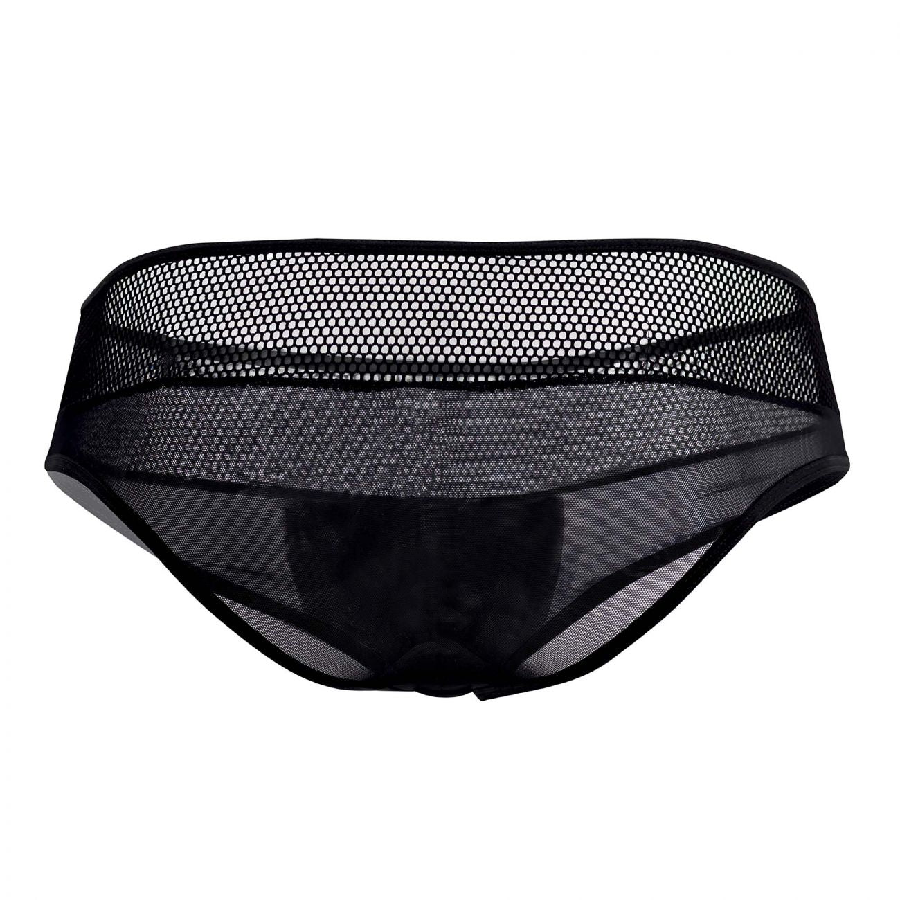 CandyMan 99495X Mesh Briefs Black Plus Sizes