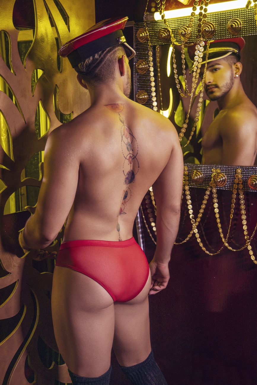 CandyMan 99500 Zipper-Mesh Bikini Red