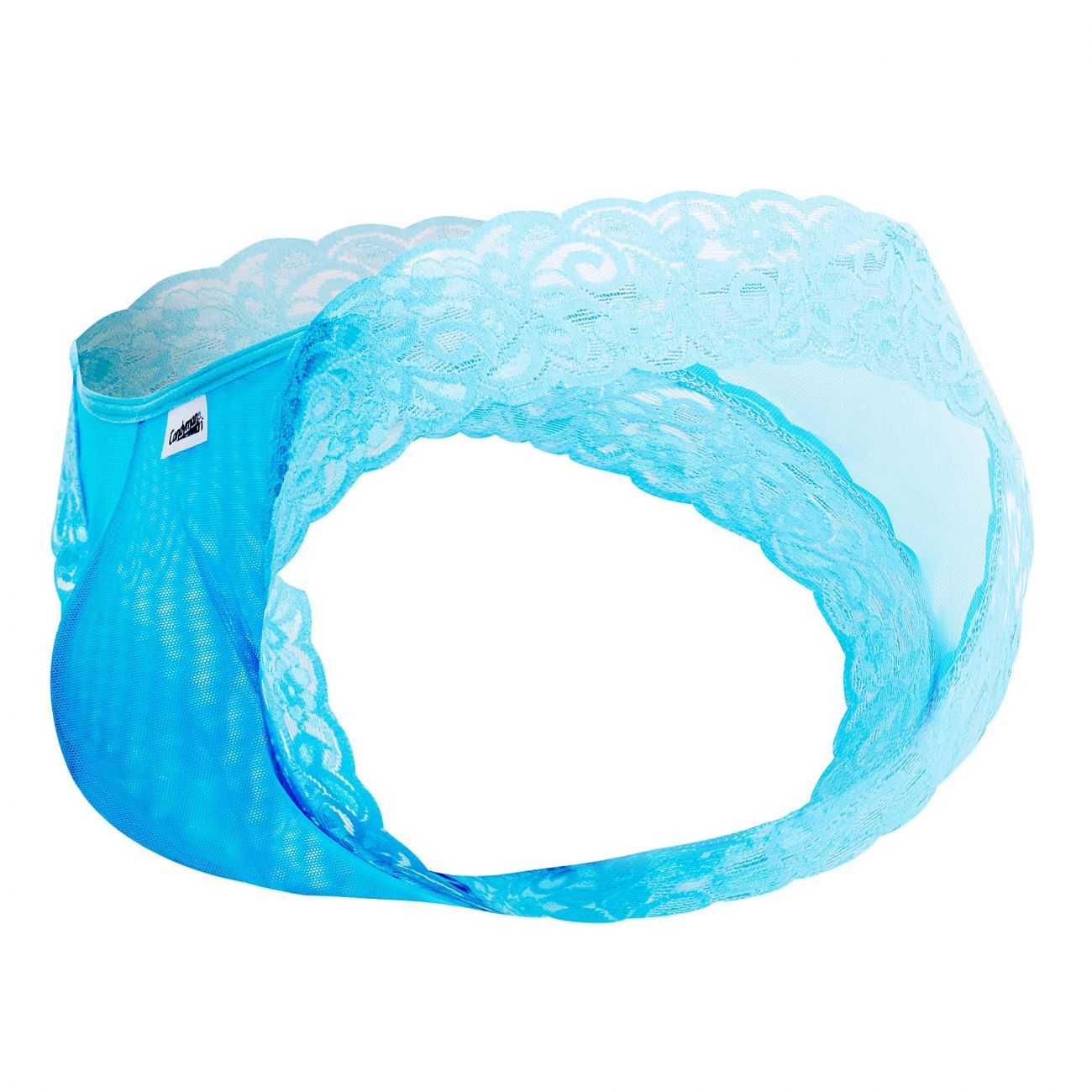 CandyMan 99506 Mesh-Lace Thongs Turquoise