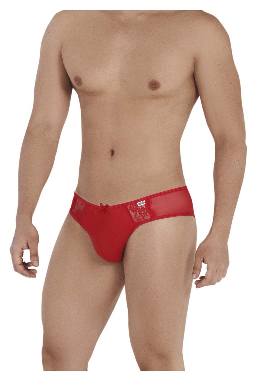 CandyMan 99538 Sexy Lace Jockstrap Red