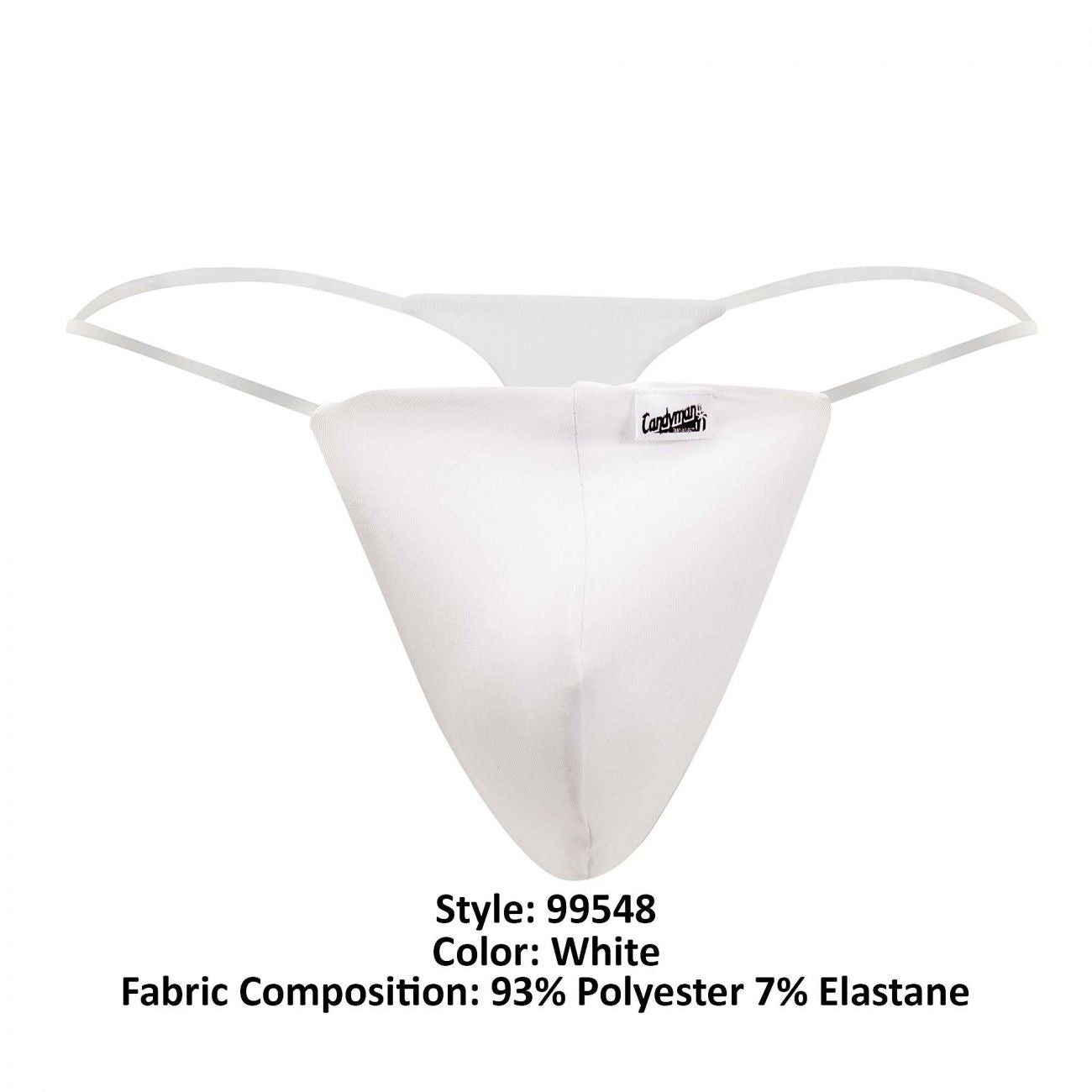 CandyMan 99548 Invisible Micro Thongs White